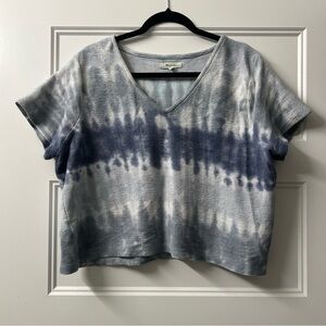 Madewell Ottoman Jacquard Setlist Boxy Top Tie-Dye